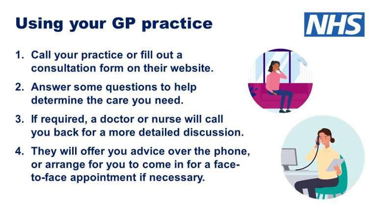 Your GP practice is open and here to help you