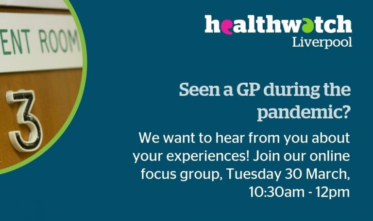 Healthwatch Liverpool patient focus group on GP services