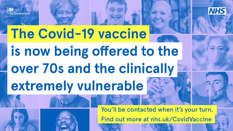 Covid-19 vaccination for people who are Clinically Extremely Vulnerable