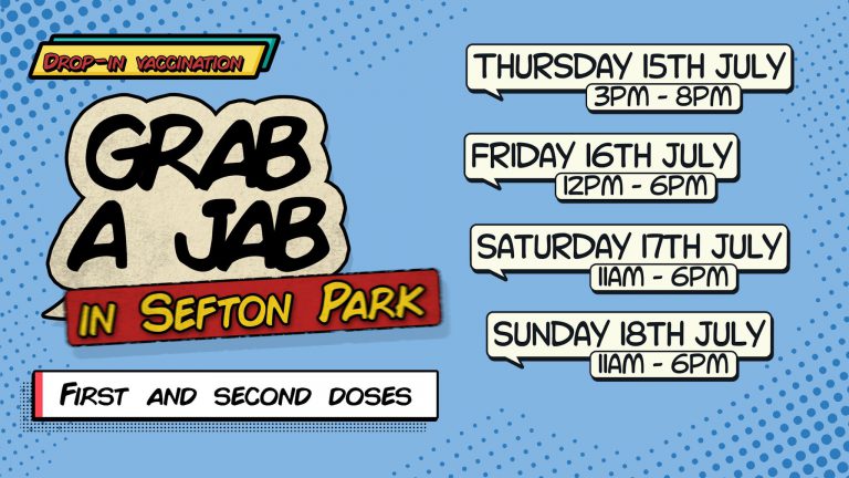 Grab-a-Jab in Sefton Park this weekend
