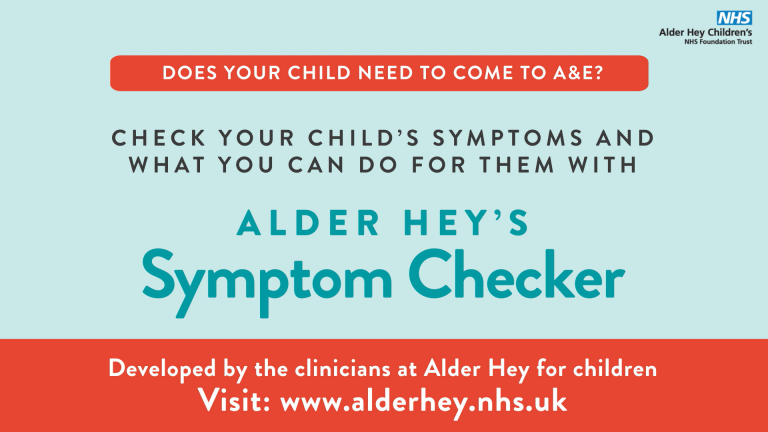 Alder Hey â€˜Symptom Checkerâ€™ for children